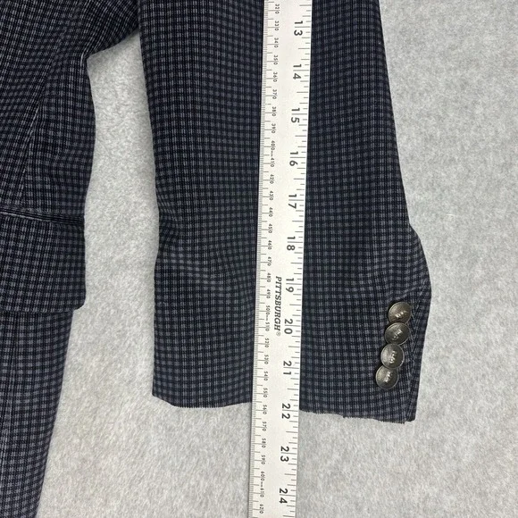 Robert Graham Blazer Mens 42R Blue Check Velvet Sports Coat Suit Jacket READ - Picture 4 of 12